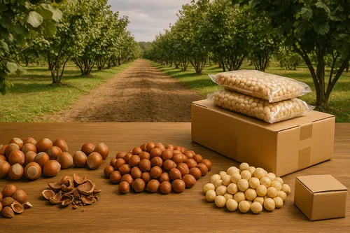Hazelnut processing visualization